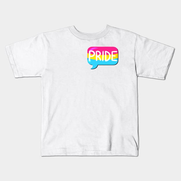 LGBTQ+ Pride Flag Bubble - Pansexual Kids T-Shirt by leashonlife